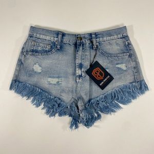 Born Primitive Cheeky Female Freedom Jorts Frayed 2.0 Small NWT